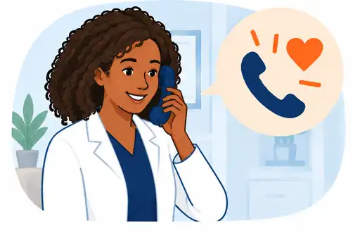 Dr. Lamb providing attentive postoperative follow-up by phone